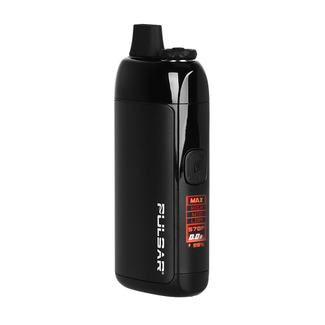Black Pulsar Chorus vaping device on a white background
