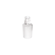 Chorus Glass Water Pipe Adapter - 14mm Male: A small frosted-glass adapter with clear cap, designed for Pulsar Chorus Vaporizer, featuring a 14mm male joint for seamless integration.