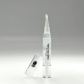 Rolling Glue Box - 4 ml - Carton of 24, featuring clear bottles with white tips and built-in brushes for precise, spit-free rolling adhesive application.