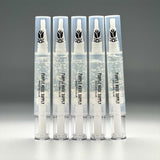 Rolling Glue Box - 4 ml - Carton of 24, featuring clear pens with white caps, perfect for spit-free rolling. Compact, precise, and retail-ready for smoke shop displays.