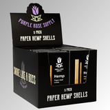 Small Shell Cones - Carton of 20: A box of pre-formed paper shells designed for packing premium cannagars, ensuring slow-burning, consistent smoke.