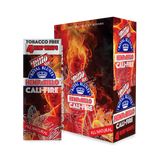 Hemparillo Wraps - Cali Fire - Carton of 15, featuring hemp-based, tobacco-free wraps designed for slow-burning, smooth pulls. Ideal for dispensaries and head shops.