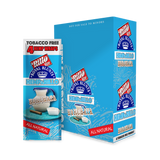 Hemparillo Wraps - Horchata - Carton of 15, featuring a blue and white package with a pitcher of milk, inspired by sweet, creamy horchata flavor.