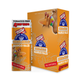 Hemparillo Wraps - Mango Haze - Carton of 15; box with mango-flavored hemp wraps, emphasizing slow burn and tropical taste. Ideal for dispensaries and head shops.