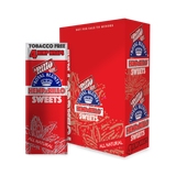 Hemparillo Wraps - Sweet - Carton of 15 featuring red packaging with white and blue text, offers all-natural, tobacco-free hemp wraps for a smooth smoking experience.