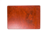 Blazy Susan Dab Tray, a smooth, reddish-brown birch wood panel with visible grain, featuring a low-profile, multi-compartment design for organized desktop setups.