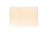 Simple rectangular birch Dab Tray with rounded corners, designed for organized setups and efficient use of small spaces, photographed on a white background.
