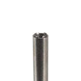 Super Slim Aluminum Dugout - Powder Coated - Black, featuring a sleek metal cylinder design with a stainless steel one hitter for efficient herb slicing and smooth use.