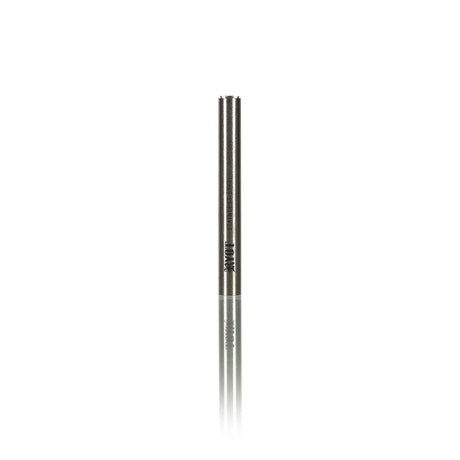 Close-up of the RYOT Slim Super Dugout, featuring a powder-coated aluminum body and stainless steel one hitter for convenient, portable smoking.