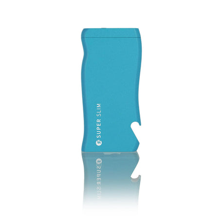 Super Slim Aluminum Dugout - Powder Coated - Black with built-in bottle opener, magnetic lid, and ergonomic grip. Includes stainless steel one hitter for convenient on-the-go use.