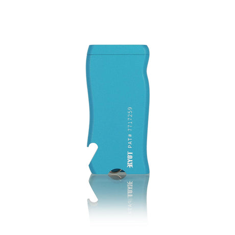 Super Slim Aluminum Dugout - Powder Coated - Black, featuring an ergonomic grip, built-in bottle opener, and compact design with a Stainless Steel Anti-Clog One Hitter.