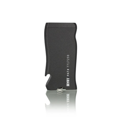 Super Slim Aluminum Dugout - Powder Coated - Black, featuring a sleek, durable design with integrated one hitter, magnetic lid, and ergonomic grip for ultimate smoking convenience.