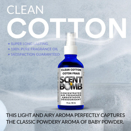 Concentrated Air Freshener - 1 oz bottle with white label, known for long-lasting scent using pure fragrance oil, without alcohol or enhancers.