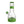 soft glass core bong clear glass with green accents on a white background
