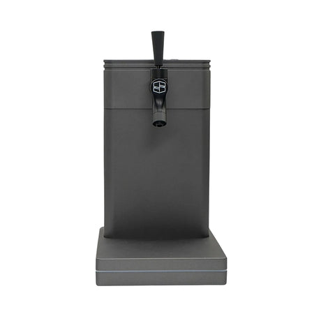 Terp Tap Vaporizer, a countertop appliance with a single tap handle, designed for precise, controlled use and featuring a digital screen for customizable performance.