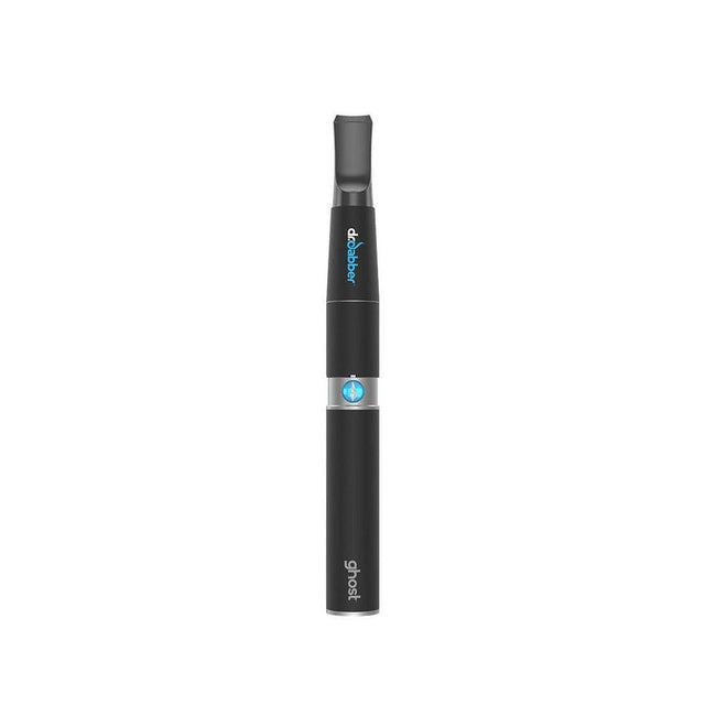 Ghost Concentrate Cleaning Kit Bundle: Slim black vaporizer pen with LED indicator, featuring low-heat technology for smooth dabbing; includes accessory cleaning tools.