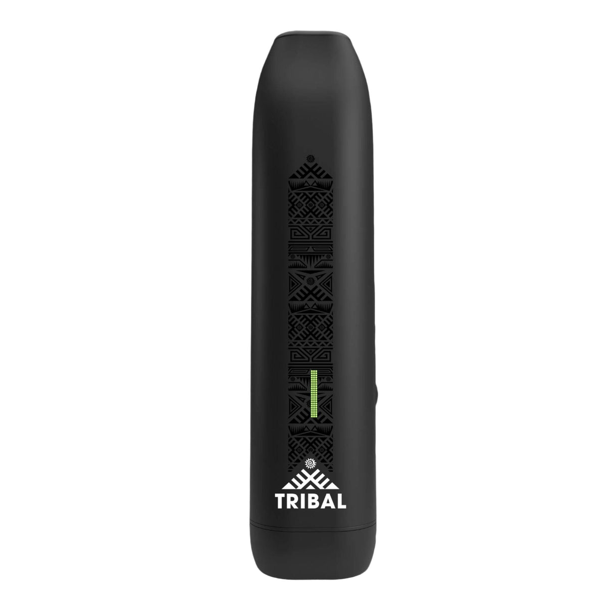 AEROLITH Dry Flower Vaporizer, compact black device, features a sleek design with a green light indicator, ideal for portable, efficient herb vaping.