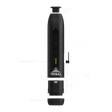 AEROLITH Dry Flower Vaporizer, a sleek black device with a yellow stripe, featuring one-button operation and LED heat indicators for easy use.