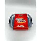 TRIBAL BANGER BASKET in a plastic container with a red label featuring white text, showcasing the product's packaging and branding.