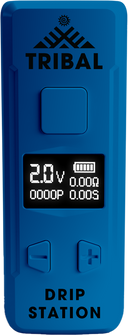Pro Digital 510 Thread Battery with digital display, large firing button, adjustable voltage, puff counter, and arrow-marked adjustment buttons for drip atomizers.