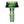 Cauldron Flower Bowl - 10mm, a green-tinted glass adapter for water pipes, features a flared top, reinforced neck, and a 10mm ground-glass joint for universal use.