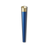 Vessel Cone One Hitter features a metallic-blue, tapered cylindrical body with a gold top band engraved “VESSL,” designed for enhanced airflow and cooling.