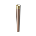 Vessel Cone One Hitter, a slim, bronzed pen-style vaporizer battery with a gold-tone top, designed for threaded vape cartridges, merging style with functionality.
