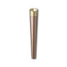 Vessel Cone One Hitter, a slim, bronzed pen-style vaporizer battery with a gold-tone top, designed for threaded vape cartridges, merging style with functionality.