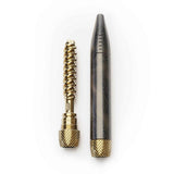 Helix Premium One Hitter: Two-piece design with metal pen body and gold-plated titanium atomizer coil, showcasing ergonomic form and innovative double helix airflow.