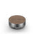 Vessel Mill Grinder with a walnut-wood top and fluted aluminum sides, featuring a smooth wooden lid stamped “VESSEL” for secure, precise herb grinding.