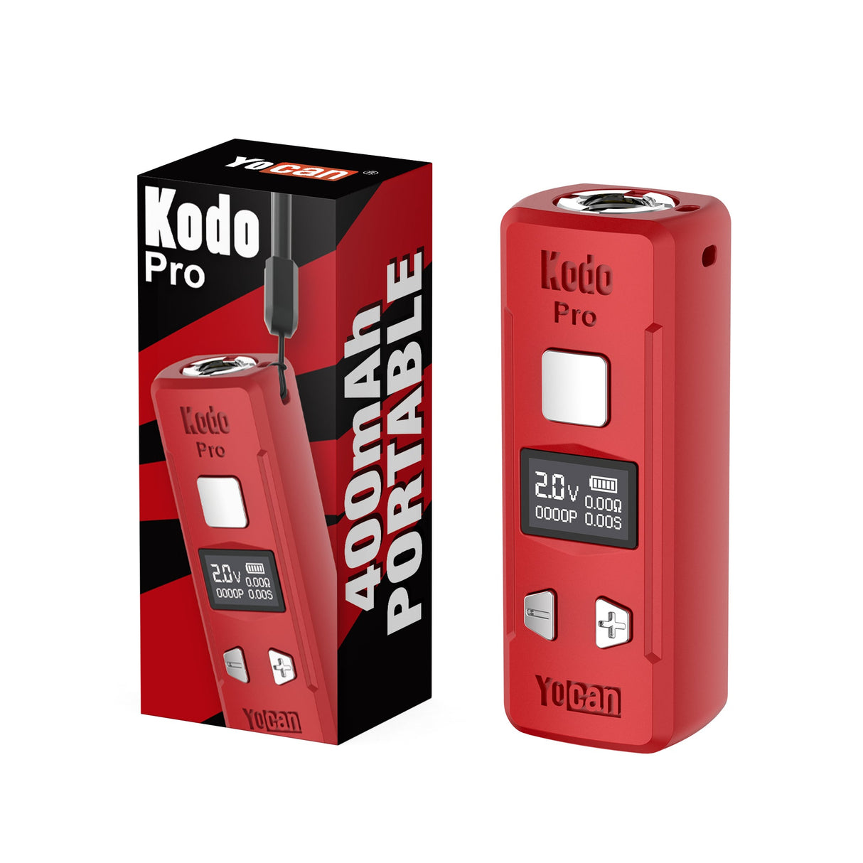 Kodo Pro Digital 510 Battery 1 unit shown with packaging; features OLED display, adjustment buttons, and 510 threading for concentrate cartridges.