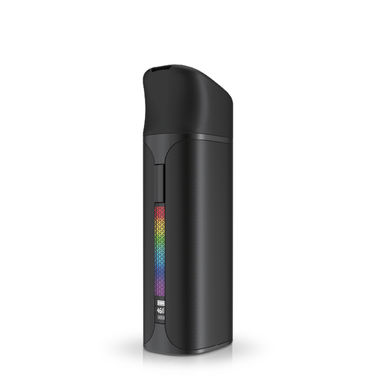 Yocan Pocket Concentrate Vaporizer - Black, featuring a compact cylinder design with rainbow label, showcasing advanced Cloud³ chamber and OLED screen for precision vaping.