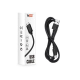 Yocan USB Type-C Cable - Carton of 10: Includes a 4-foot USB-A to USB-C cable, shown with its retail packaging, ideal for fast, reliable charging.
