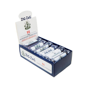 1 1/4 Rolling Machines 78 mm - Carton of 12 countertop display featuring Zig-Zag's compact, user-friendly rollers for consistent hand-rolling, ideal for adult-oriented retail settings.