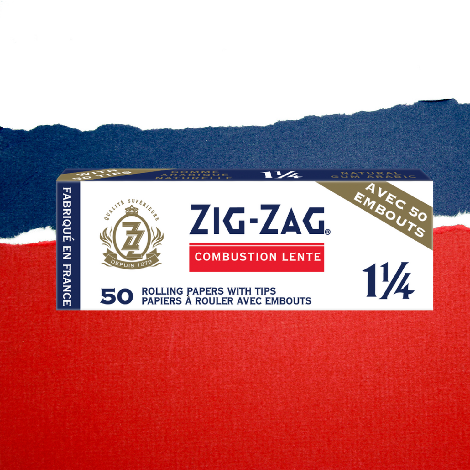 1 1/4 White Rolling Paper & Tips