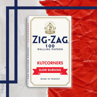 Zig-Zag Single Wide White Kutcorners Rolling Papers